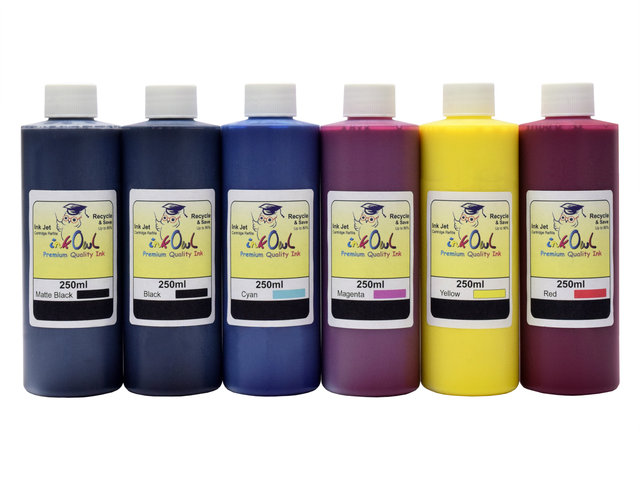 6x250ml ink to refill CANON PFI-105, PFI-106, PFI-206, PFI-304, PFI-306, PFI-704, PFI-706